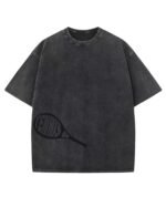 Koszulka oversize efekt sprania <br>Nadruk silikonowy Tenis