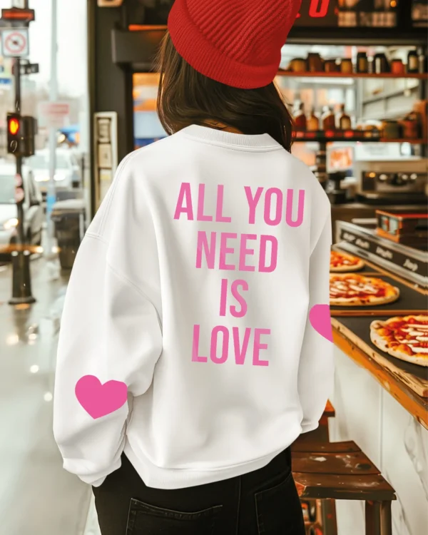 Bluza oversize <br>All You Need Is Love