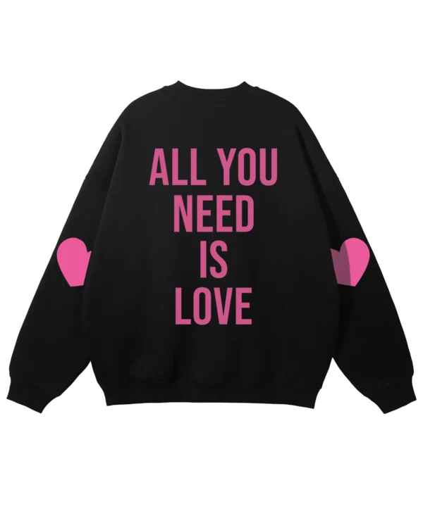 Bluza oversize All You Need Is Love