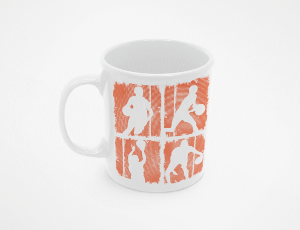 TL SUB MUG WH 0490 00 Kubek dla fanów koszykówki z dynamiczną grafiką