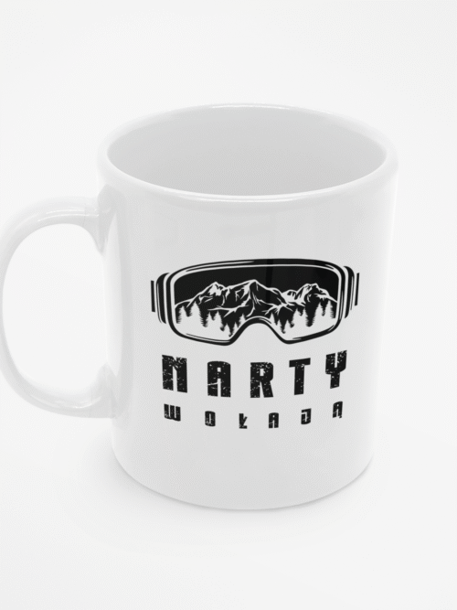 Kubek z nadrukiem Narty wołają