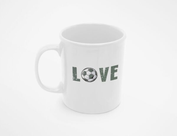 Kubek LOVE piłka nożna prezent dla fana futbolu