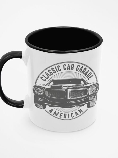 Kubek z amerykańskim klasykiem Classic Car Garage prezent dla fana motoryzacji