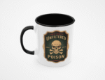 TL SUB MUG WHBK 0652 00 Mroczny kubek z czaszką i napisem Unfiltered Poison