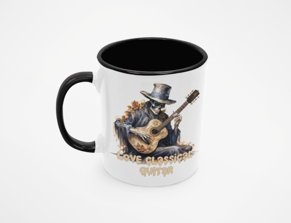 TL SUB MUG WHBK 0666 00 Kubek z gitarą klasyczną LOVE CLASSICAL GUITAR