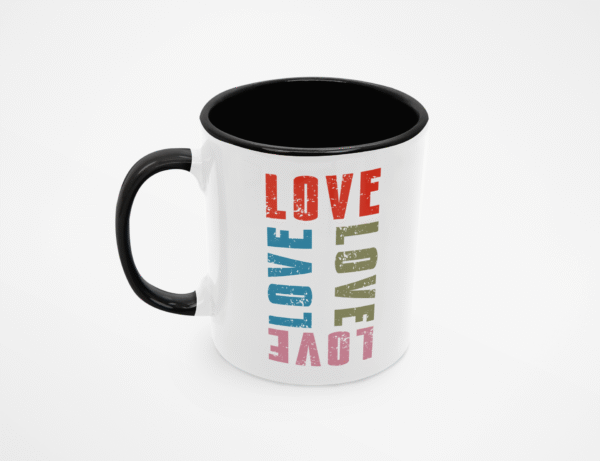 TL SUB MUG WHBK 0788 00 Kubek z kolorowym napisem LOVE
