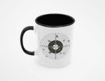 TL SUB MUG WHBK 1047BK 00 Kubek z tarczą strzelniczą celny prezent