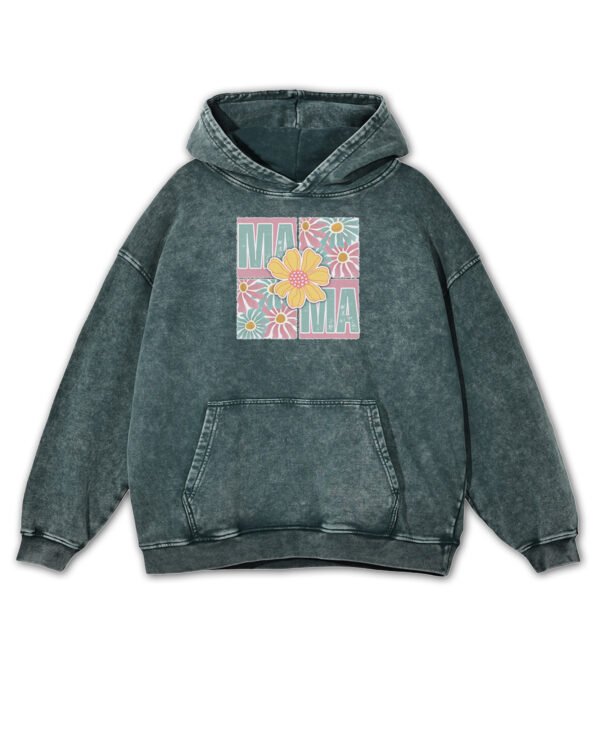 Bluza oversize z kapturem <br>na Dzień Matki Kwiatowa MAMA