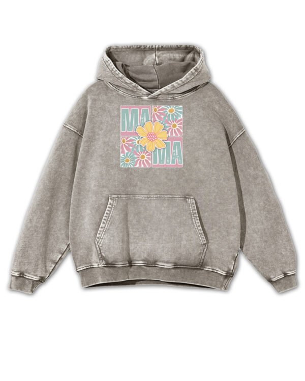 Bluza oversize z kapturem <br>na Dzień Matki Kwiatowa MAMA