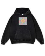 Bluza oversize z kapturem na Dzień Matki Kwiatowa MAMA