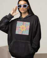 Bluza oversize z kapturem <br>na Dzień Matki Kwiatowa MAMA