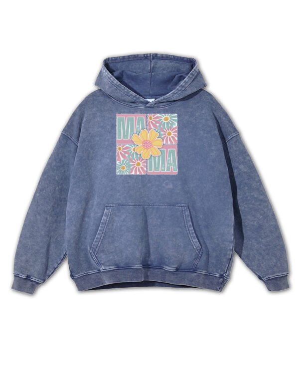 Bluza oversize z kapturem <br>na Dzień Matki Kwiatowa MAMA