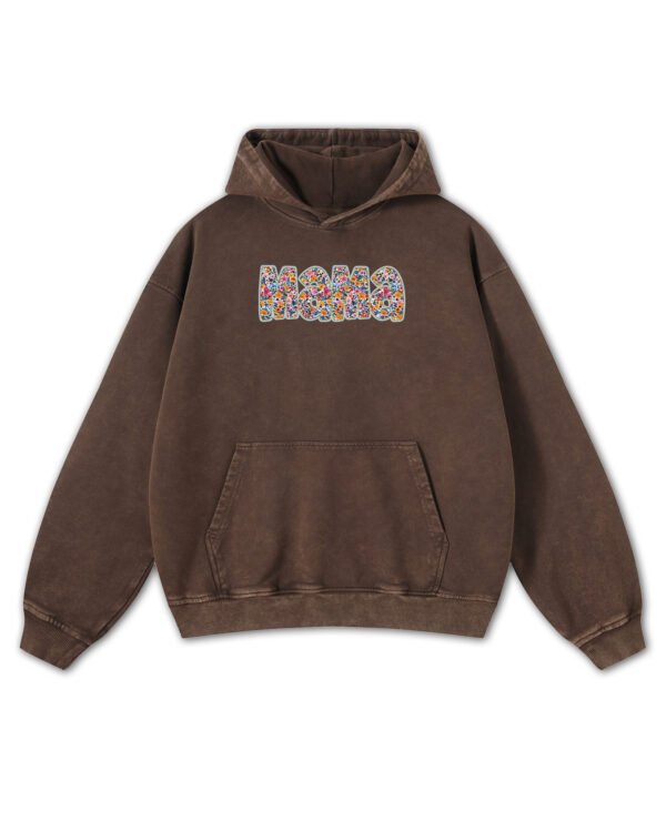 Bluza oversize z kapturem <br>na Dzień Matki z napisem MAMA