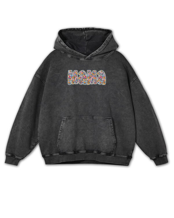 Bluza oversize z kapturem <br>na Dzień Matki z napisem MAMA