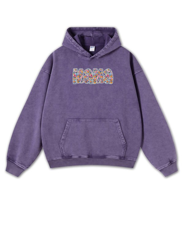 Bluza oversize z kapturem na Dzień Matki z napisem MAMA