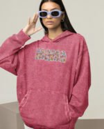 Bluza oversize z kapturem <br>na Dzień Matki z napisem MAMA