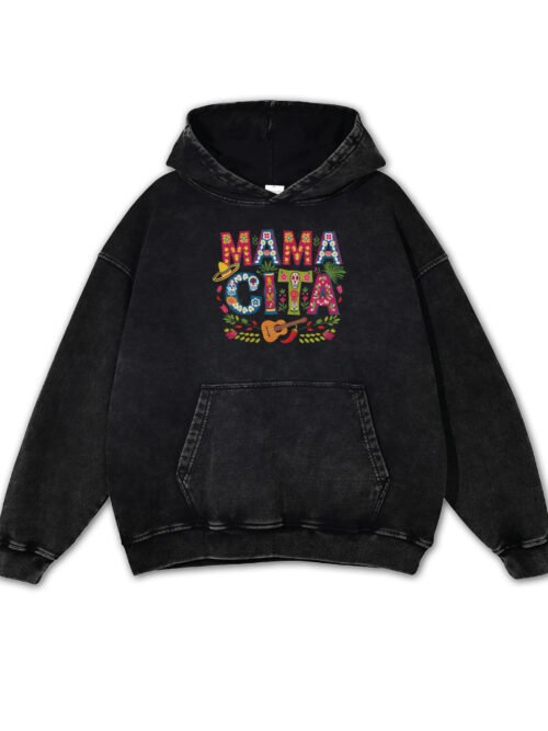 Bluza oversize z kapturem na Dzień Matki z napisem MAMACITA