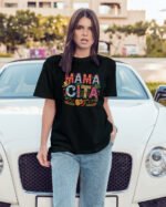 Luźna koszulka na Dzień Matki <br>z napisem MAMACITA