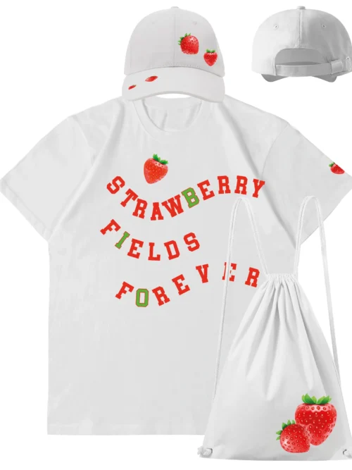 Zestaw Strawberry Fields Forever Koszulka Plecak i Czapka 