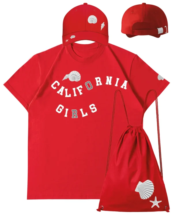 Zestaw California Girls Koszulka Plecak i Czapka 