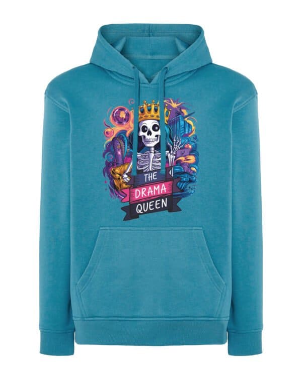 TL0314 Hoodie SIM Akwamaryna Bluza z kapturem z nadrukiem <br>The Drama Queen