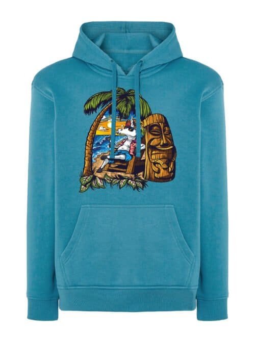 Bluza z kapturem z Jednorożcem na plaży