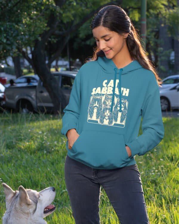 Bluza z kapturem Cat Sabbath Rockowe Koty