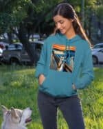 Bluza z kapturem <br>Krzyk Edvard Munch Parodia Kot