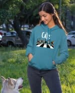 TL0544BK Hoodie SIM Akwamaryna2 Bluza z kapturem <br>The Cats parodia Beatlesów
