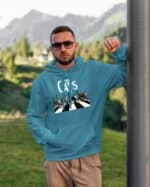 TL0544BK Hoodie SIM Akwamaryna3 Bluza z kapturem <br>The Cats parodia Beatlesów