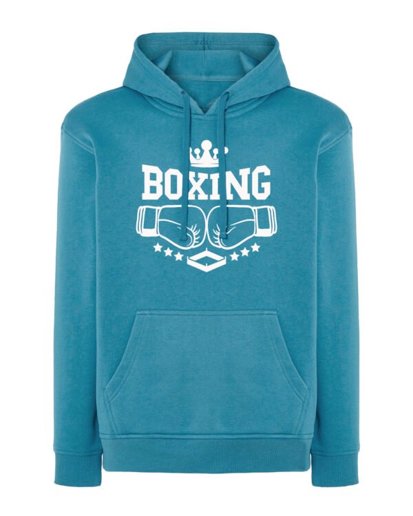 TL0972WH Hoodie SIM Akwamaryna Bluza z kapturem <br>Boks BOXING