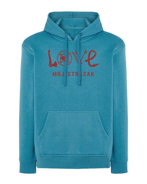 Bluza z kapturem <br>Love Mój Strażak
