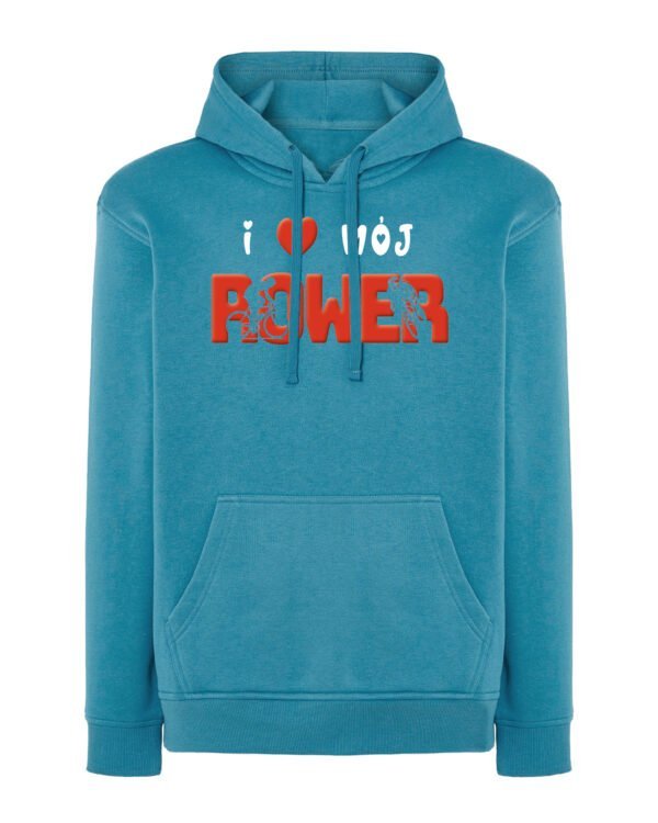 Bluza z kapturem <br>Kocham mój rower