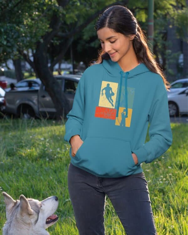 Bluza z kapturem <br>Koszykówka NBA Retro