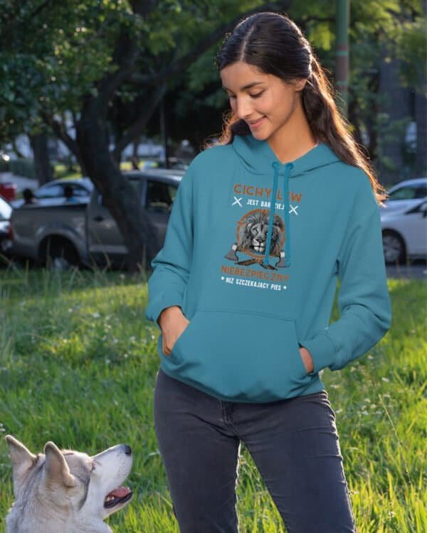 Bluza z kapturem <br>Cichy Lew