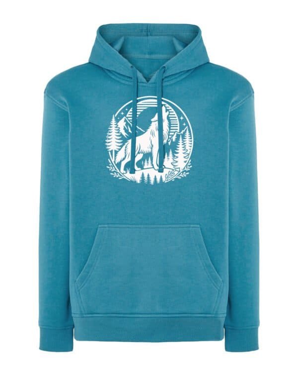 Bluza z kapturem <br>Wilk Wyjący do Księżyca