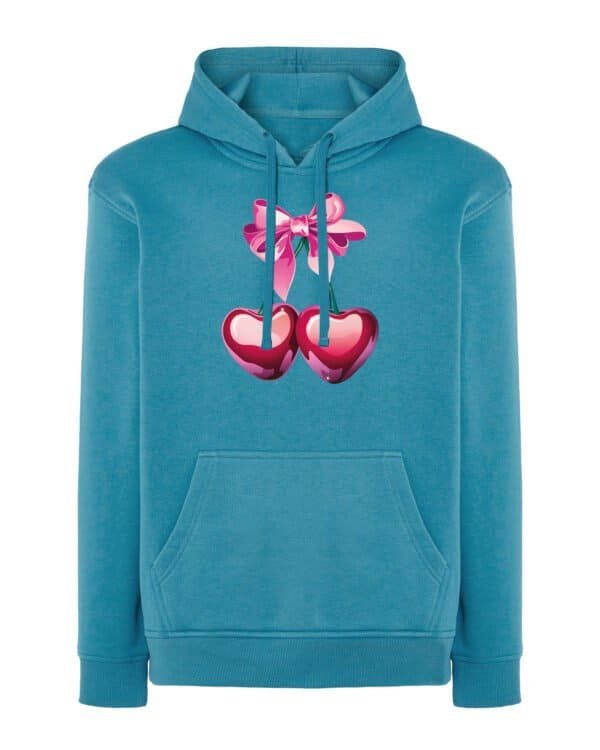 Bluza z kapturem <br>z Wisienkami Serduszkami