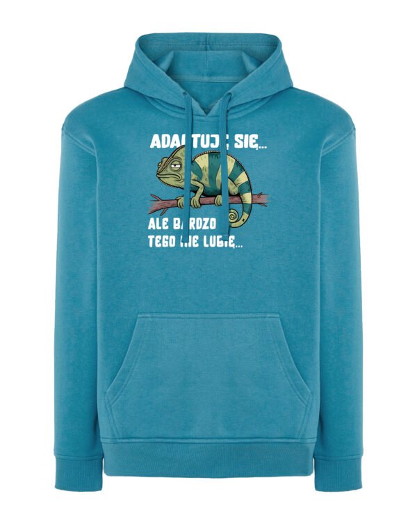 TL1075WH Hoodie SIM Akwamaryna Bluza z kapturem <br>Adaptuję się Kameleon