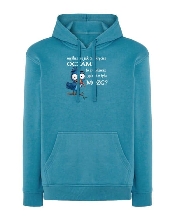 TL1076WH Hoodie SIM Akwamaryna Bluza z kapturem <br>Myślisz że znajdziesz mózg?