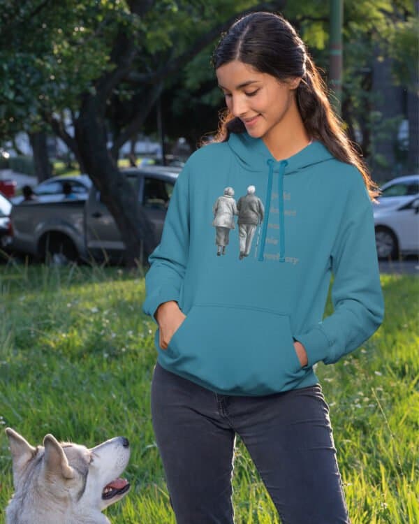 TL1081 Hoodie SIM Akwamaryna2 Bluza z kapturem <br>Dopóki śmierć nas nie rozłączy