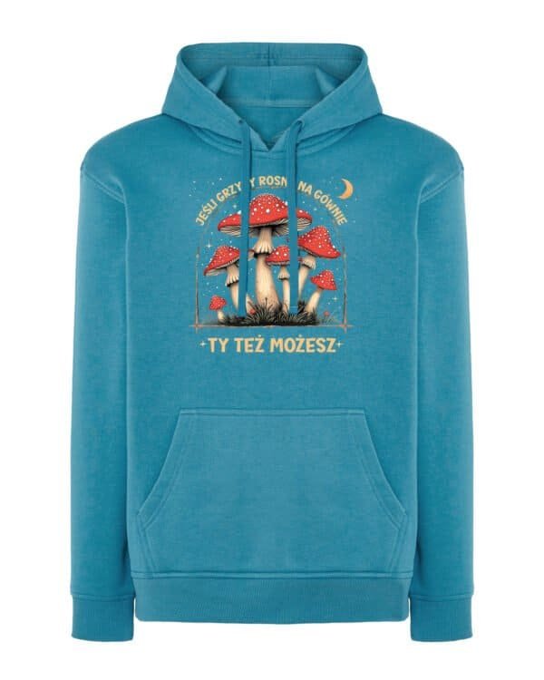 Bluza z kapturem <br>Śmieszny Napis Grzyby