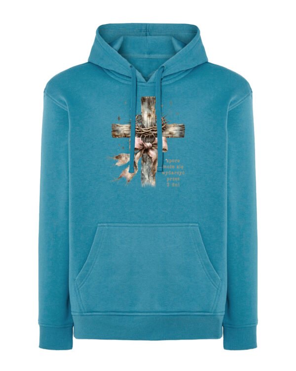 TL1148 Hoodie SIM Akwamaryna Bluza z kapturem <br>Sporo może się wydarzyć przez 3 dni