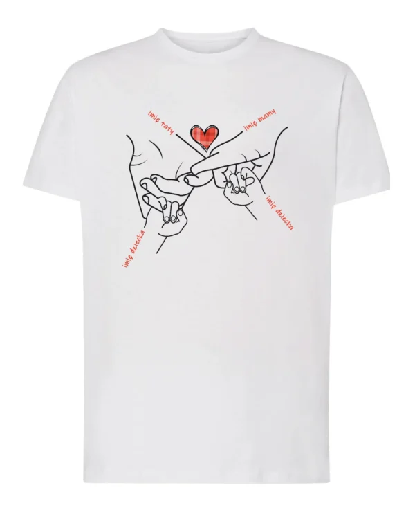 Koszulka personalizowana <br>Rodzinne więzi z imionami rodziców i dzieci