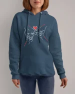 Bluza personalizowana z kapturem <br>Rodzinne więzi z imionami rodziców i dzieci