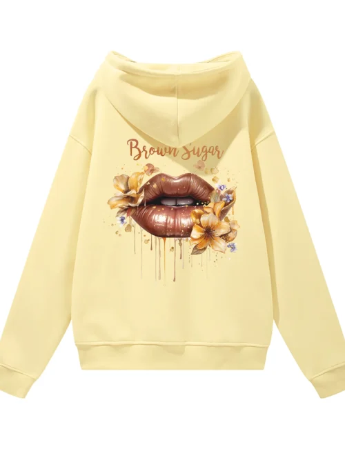 Bluza oversize z kapturem Brown Sugar