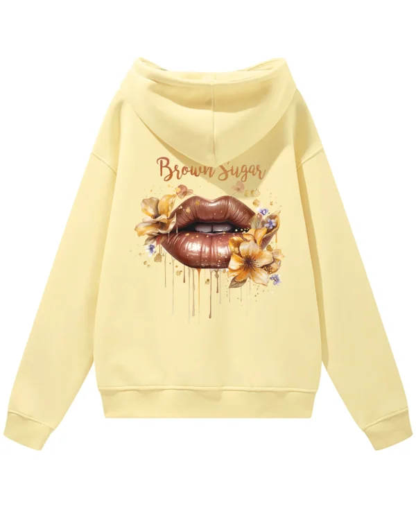 Bluza oversize z kapturem Brown Sugar