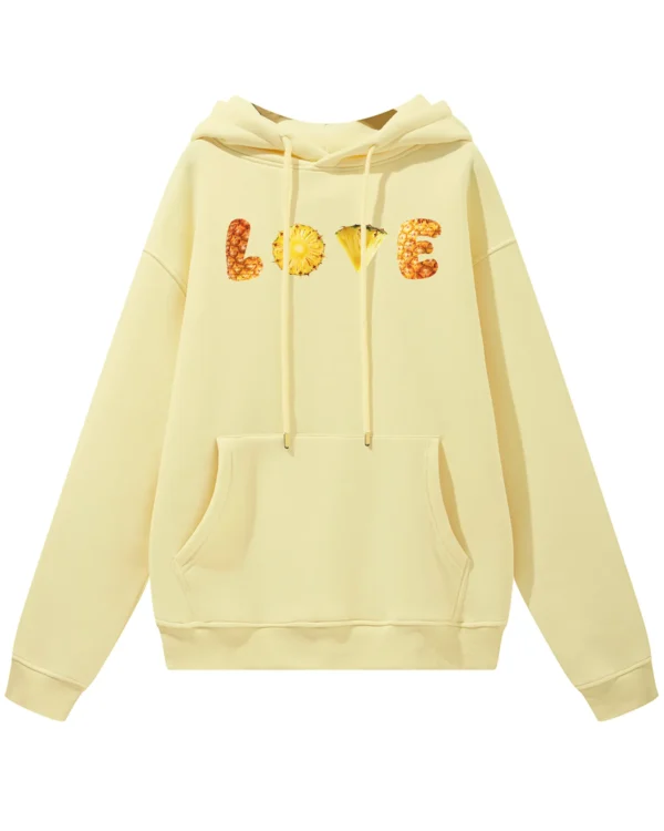 Bluza oversize z kapturem <br>Ananasowe Love
