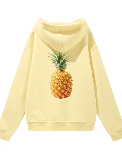 Bluza oversize z kapturem Ananasowe Love