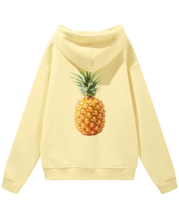 Bluza oversize z kapturem Ananasowe Love