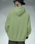 Bluza oversize z kapturem <br>LOVE z motywem piór